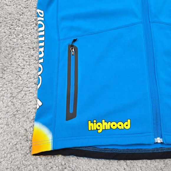 Columbia Vest Mens Extra Large Blue Omni Shade Highroad Cycling Sports Full Zip - Picture 3 of 11